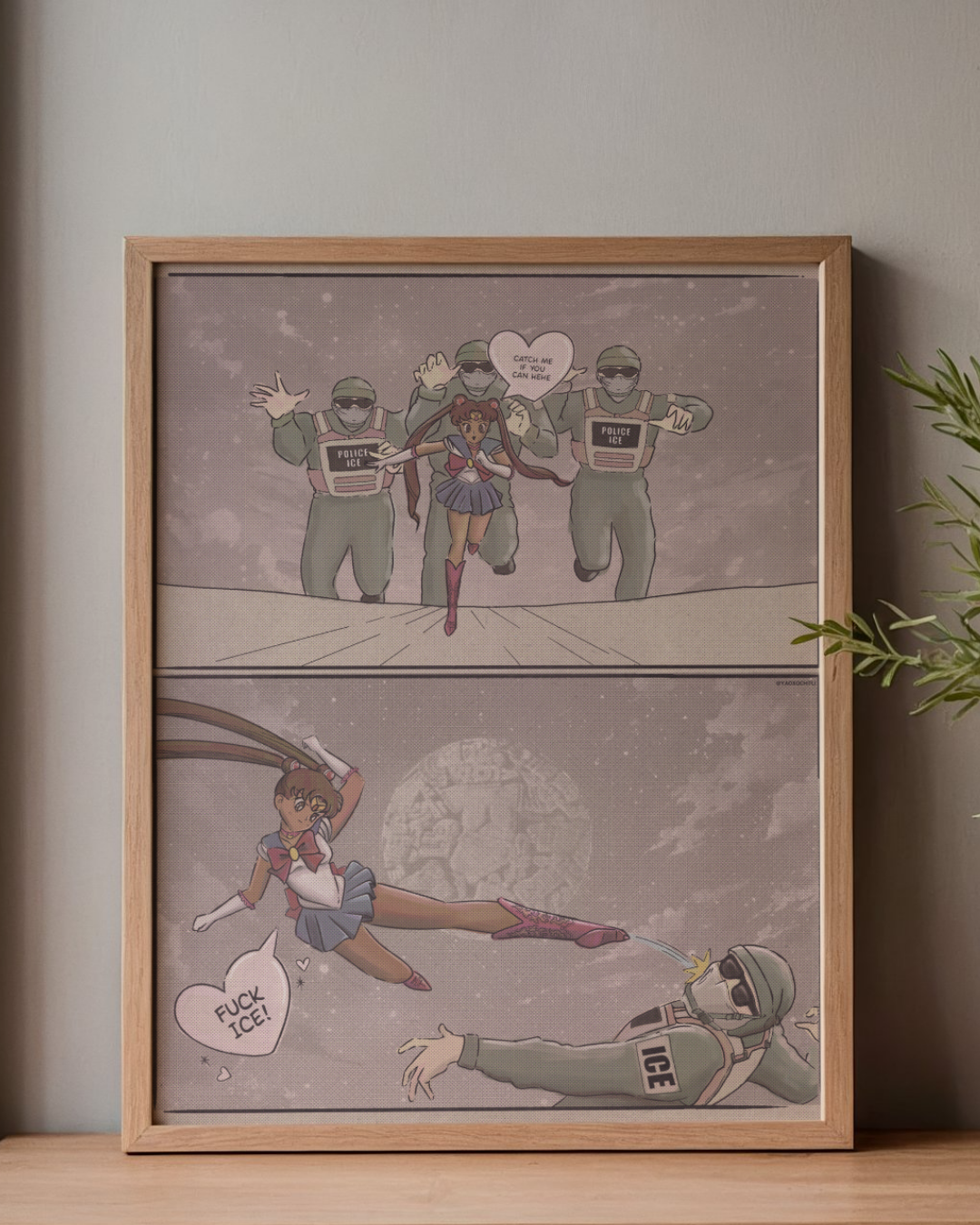 F*ck ICE Sailor Moon Print